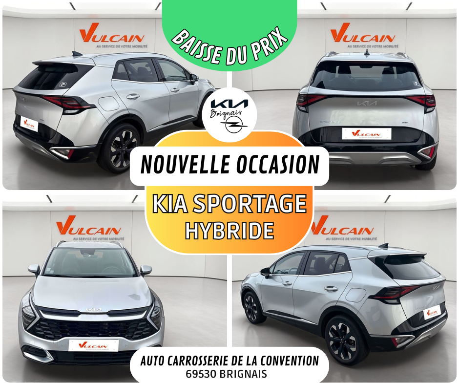 KIA Sportage 1.6 T-GDi 265ch ISG Hybride Rechargeable BVA6 4x4 Design