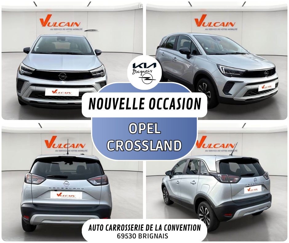 OPEL Crossland 1.2 Turbo 110ch BVM6 Elegance Business Brignais · 2023 · 24821 km · Essence · Rapport d’historique disponible 13 900 €