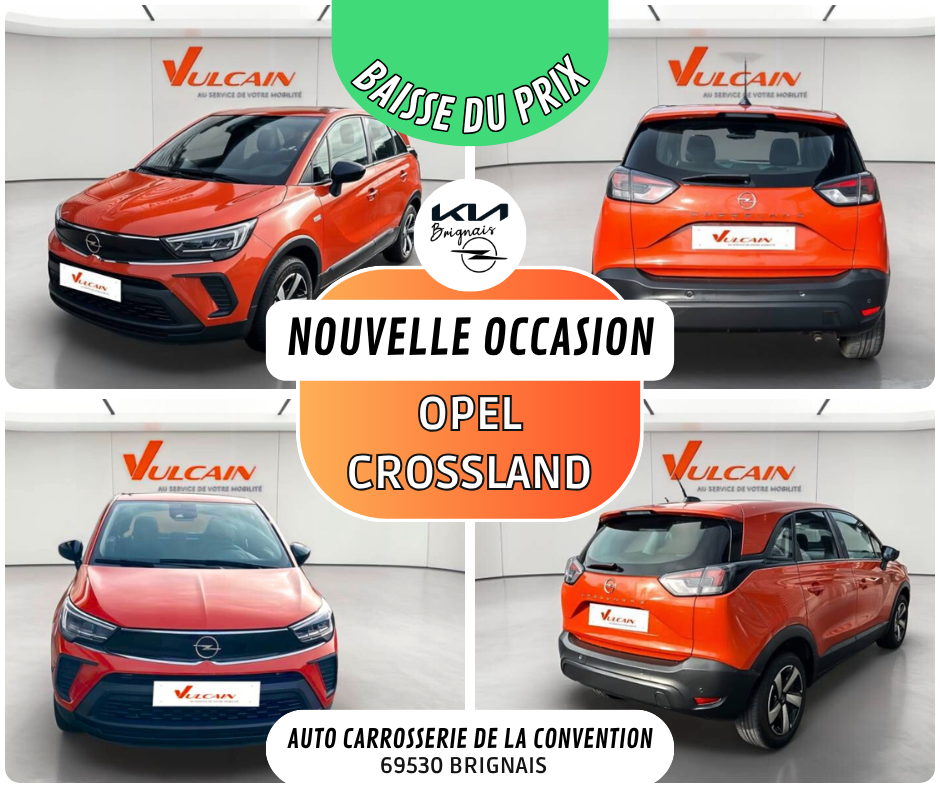 OPEL Crossland 1.2 Turbo 110 ch BVM6 Edition