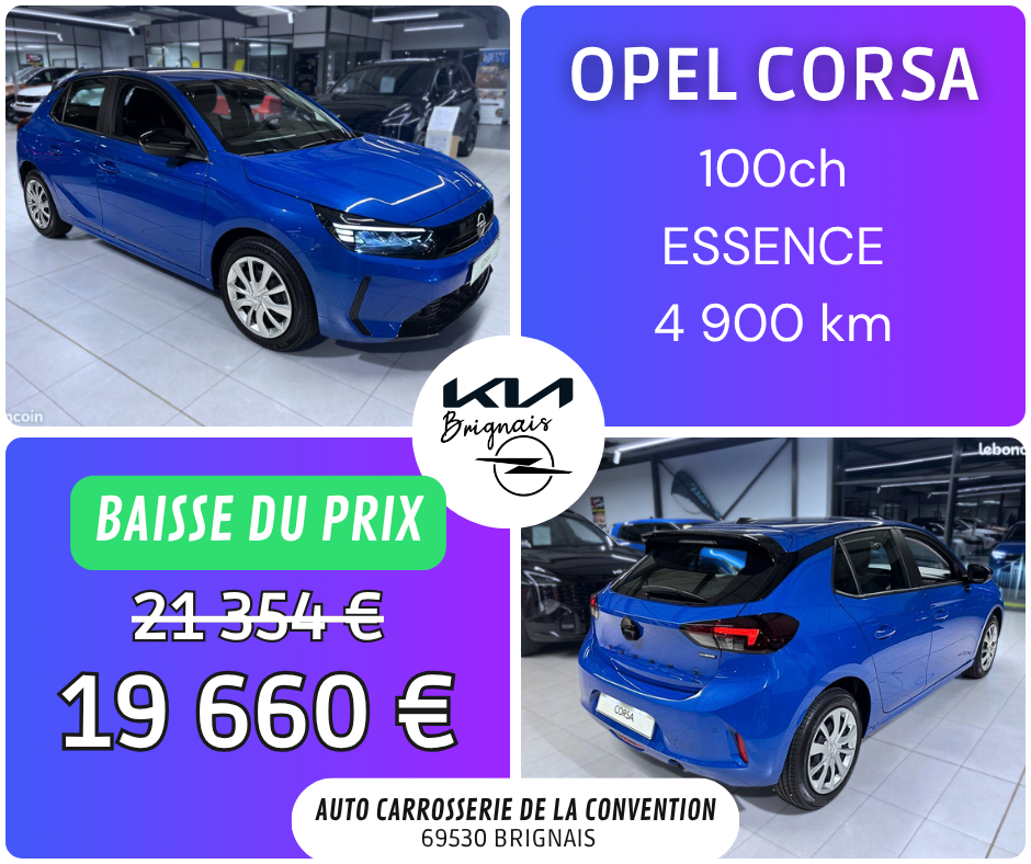 FB corsa bleue nv prix 3 4900km verso 0226