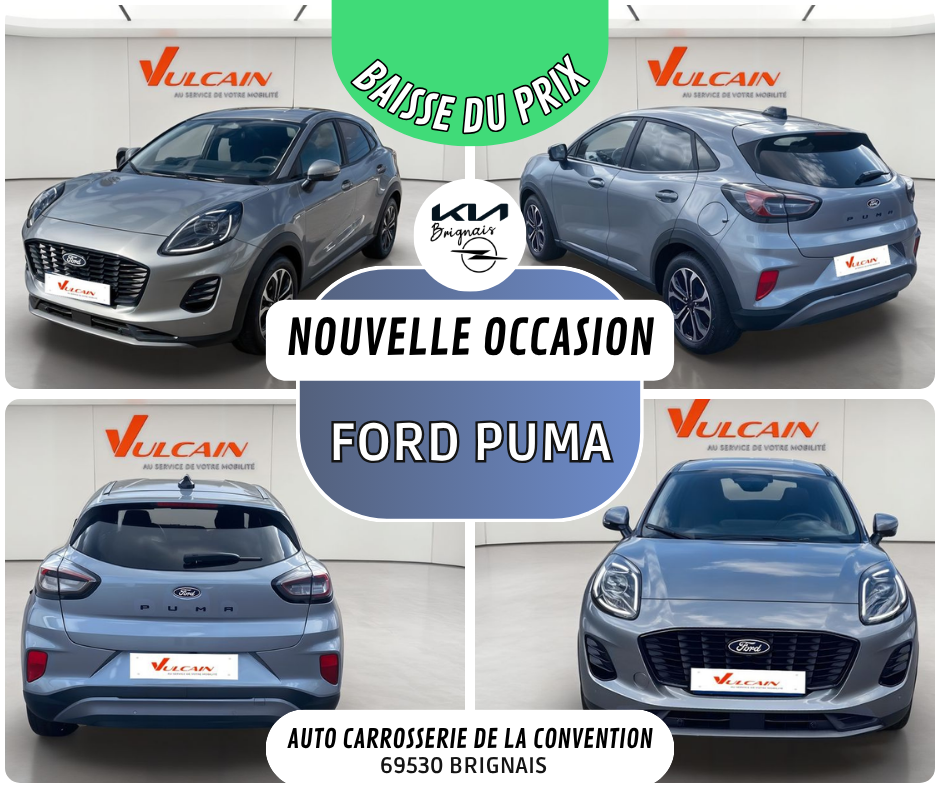FORD Puma 1.0 EcoBoost 125 ch mHEV S&S BVM6 Titanium Business